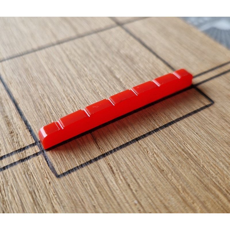  Sillet en plastique rouge pour guitares électriques de type Fender. de chez  LVSublim 