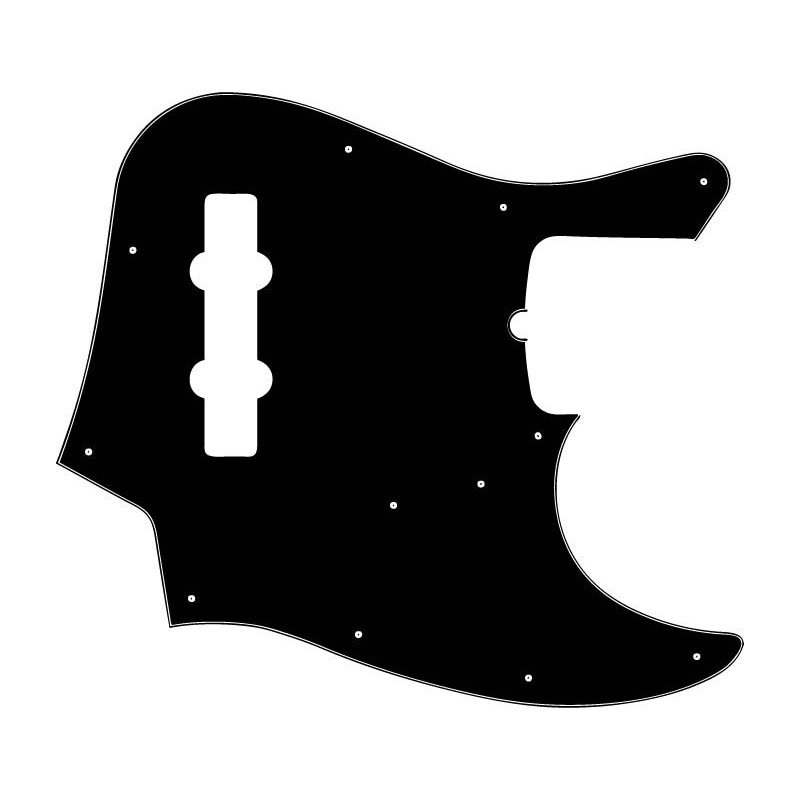 Pickguard Jazzbass noir 1 pli de chez  LVSublim