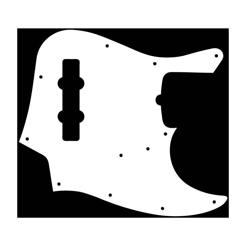 Pickguard guitare JazzBass blanc