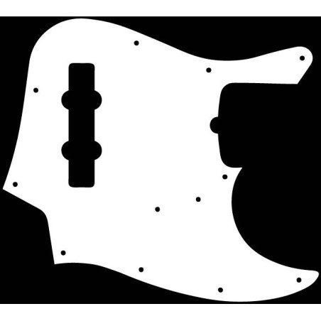 Pickguard guitare JazzBass blanc