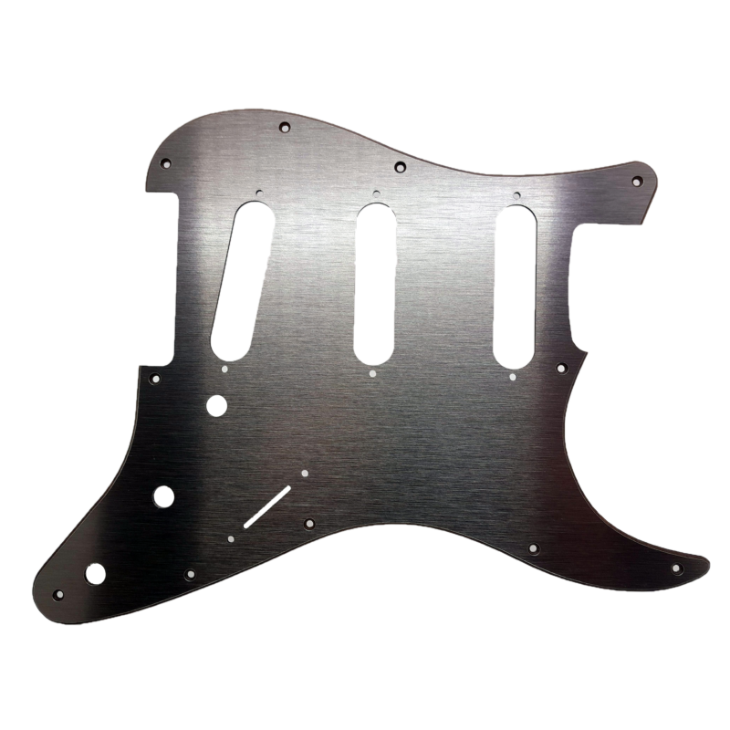 Pickguard 3-Plis Aluminium Brossé