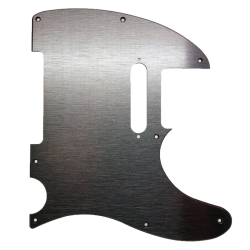 Pickguard Telecaster 3-Plis Aluminium Brossé