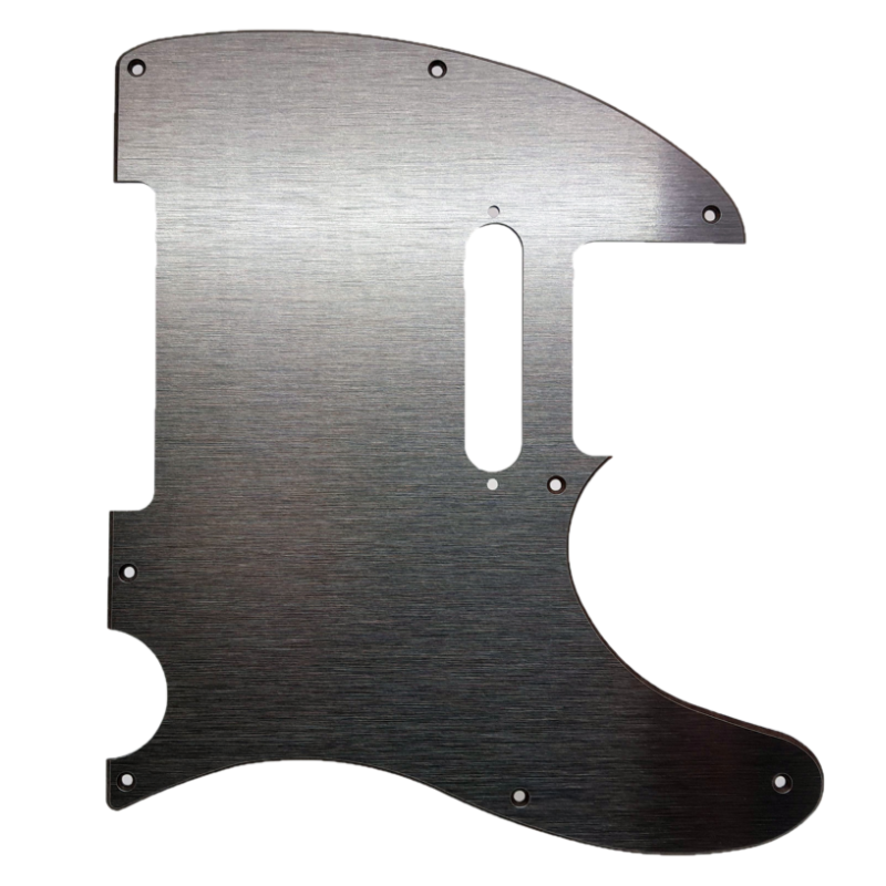 Pickguard Telecaster 3-Plis Aluminium Brossé