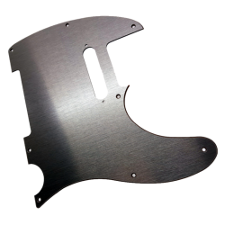 Pickguard Telecaster 3-Plis Aluminium Brossé