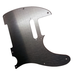 Pickguard Telecaster 3-Plis Aluminium Brossé