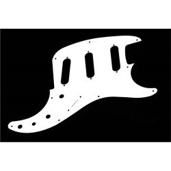 Pickguard plastique blanc brillant pour guitares modèle Ibanez Blazer.