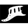 Pickguard plastique blanc brillant pour guitares modèle Ibanez Blazer.