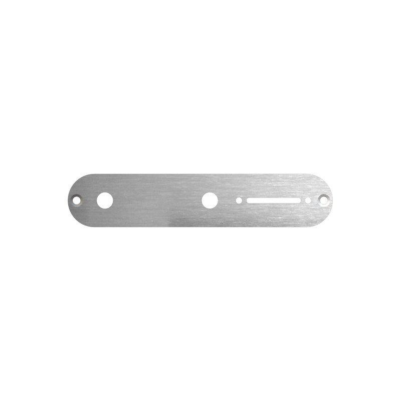 Plaque de Contrôle Volume pour Guitare Telecaster - Aluminium Brossé 3 Plis - Standard ou Sur Mesure de chez  LVSublim