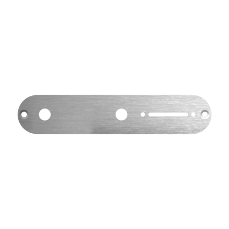 Plaque de Contrôle Volume pour Guitare Telecaster - Aluminium Brossé 3 Plis - Standard ou Sur Mesure de chez  LVSublim