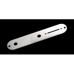 Plaque de Contrôle Volume pour Guitare Telecaster - Aluminium Brossé 3 Plis - Standard ou Sur Mesure de chez  LVSublim