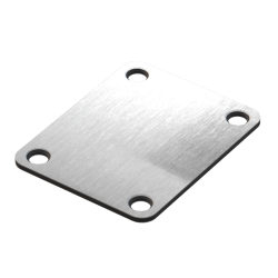 Plaque de Fixation de Manche pour Guitare Électrique en Aluminium Brossé