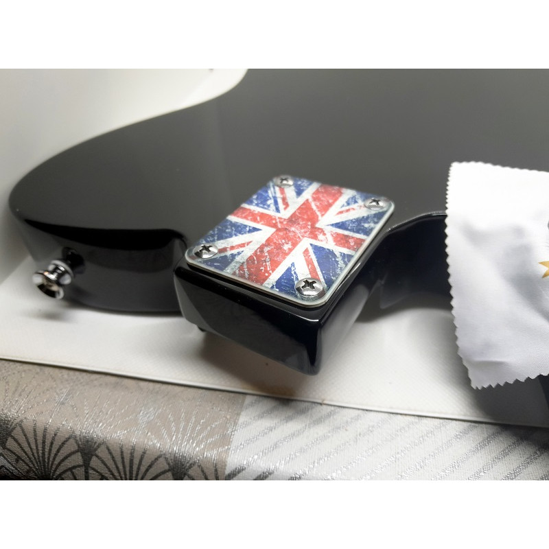 Plaque de fixation manche custom Union Jack Plaque de fixation manche custom Union Jack