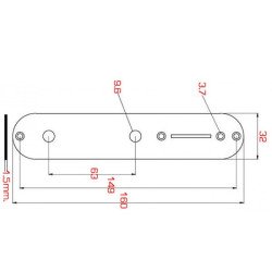 Plaque volume type Telecaster de chez  LVSublim