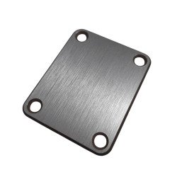 Plaque de Fixation Manche Guitare Électrique en Aluminium Brossé 3 Plis