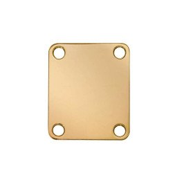 Plaque de fixation de manche personnalisable – Métal doré (Gold)