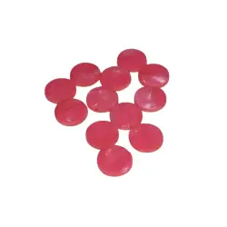 Inlays dot celluloïd rose