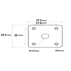 plan jack rectangulaire LVS