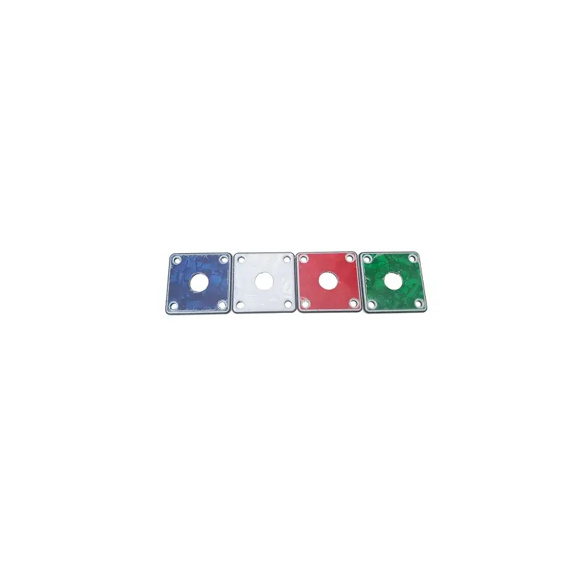 Plaque jack carrée 3 plis nacré pour guitare électrique Plaque jack carrée 3 plis nacré pour guitare électrique