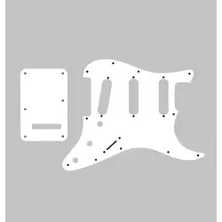 Pickguard + Plaque arrière pour Stratocaster – multiple configurations