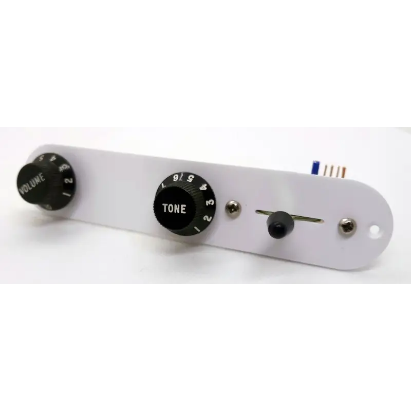 Plaque de contrôle Telecaster blanc, Plaque de contrôle Telecaster blanc,