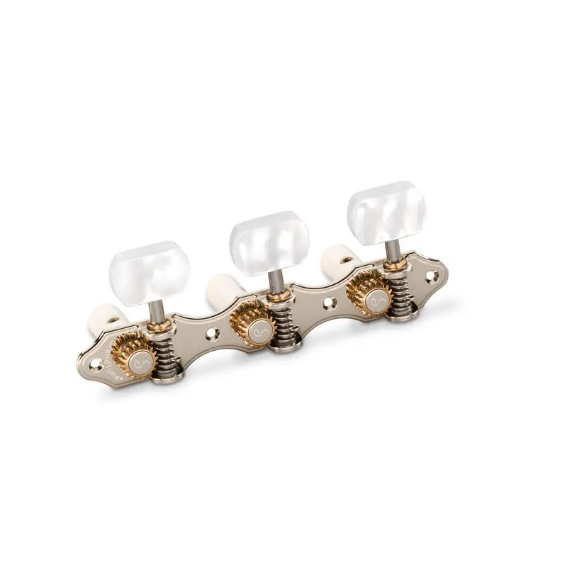 Mécaniques guitare classique Schaller GrandTune Hauser – Têtes nacre, finition nickel Mécaniques guitare classique Schaller GrandTune Hauser – Têtes nacre, finition nickel