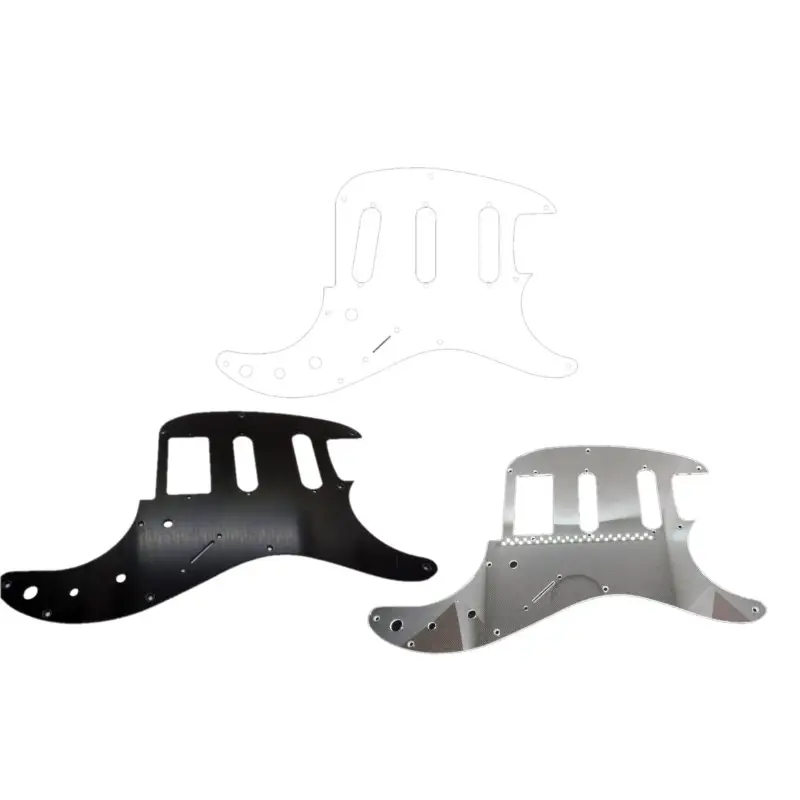 Pickguard Ibanez Blazer noir, blanc, transparent Pickguard Ibanez Blazer noir, blanc, transparent