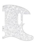 Pickguard Telecaster – 3 plis nacré – blanc