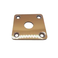 Plaque jack guitare carrée alu gold
