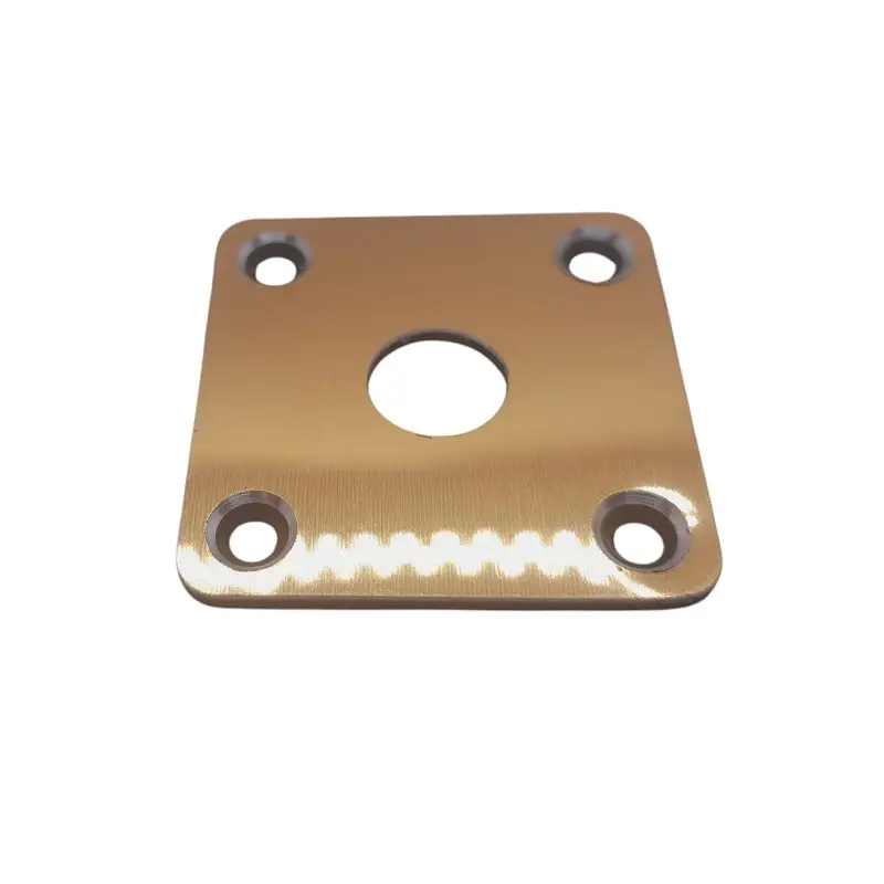 Plaque jack guitare carrée alu gold
