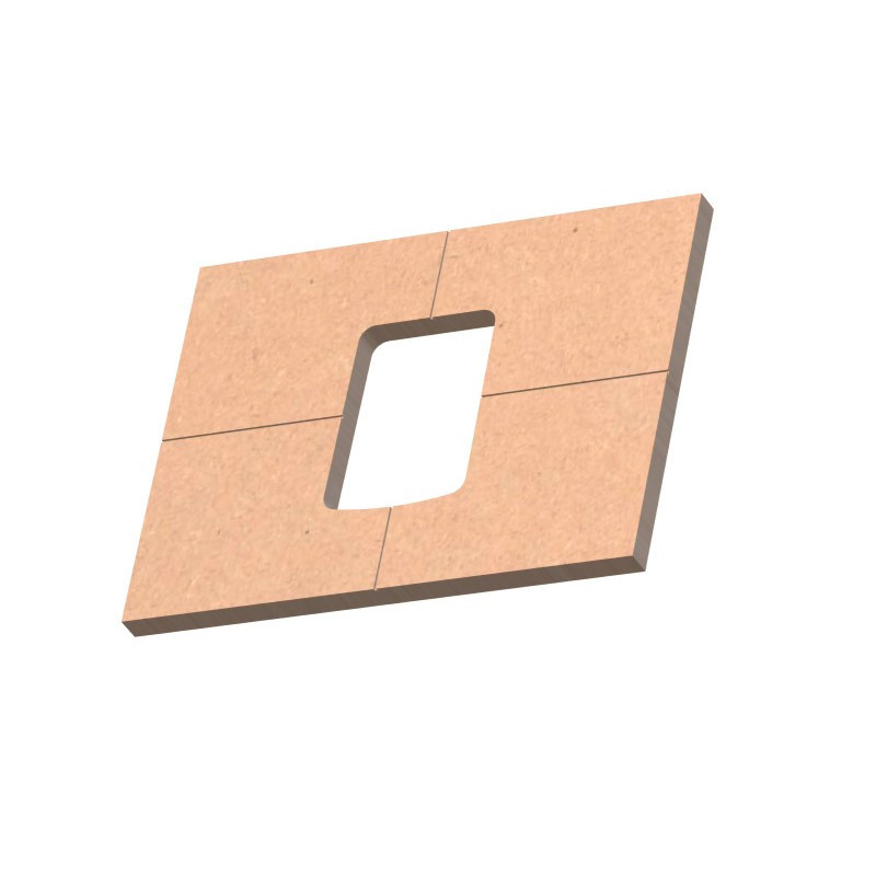 Gabarit talon manche guitare