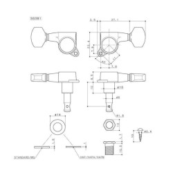 Mécanique guitare Gotoh SG381-07 | LVSublim