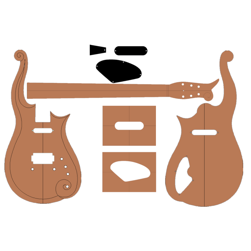 Pack gabarits guitare Cloud | LVSublim