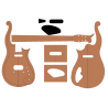 Pack gabarits guitare Cloud | LVSublim