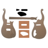 Pack gabarits guitare Cloud | LVSublim