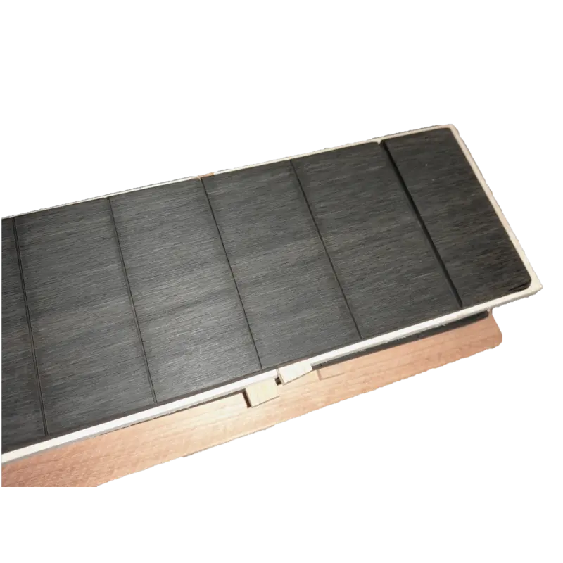 Touche guitare ébène rainurée | LVSublim