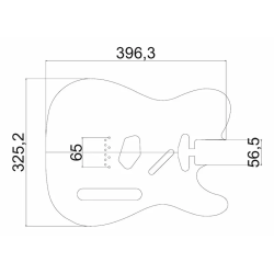 Gabarit guitare Telecaster 52