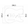 Gabarit guitare Telecaster 52