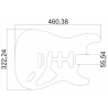 Gabarit guitare Stratocaster