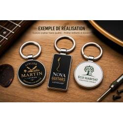 Porte-clés personnalisé en métal avec logo