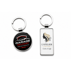 Porte-clés personnalisé en métal avec logo