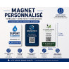 Magnet personnalisé avec logo – 7,5 × 5,5 cm