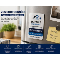 Magnet personnalisé avec logo – 7,5 × 5,5 cm