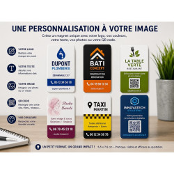 Magnet personnalisé avec logo – 7,5 × 5,5 cm