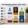 Magnet personnalisé avec logo – 7,5 × 5,5 cm