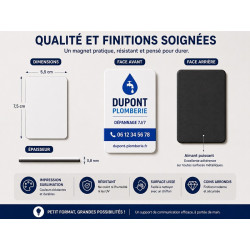 Magnet personnalisé avec logo – 7,5 × 5,5 cm