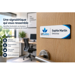 Plaque signalétique personnalisée