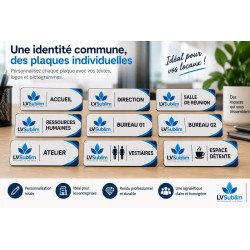 Plaque signalétique personnalisée