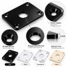 Plaque jack rectangulaire pour guitare électrique – Plexiglas 2 mm – 4 coloris