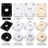 Plaque jack rectangulaire pour guitare électrique – Plexiglas 2 mm – 4 coloris