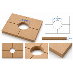 Gabarit de feuillure de plaque arrière Toggle Switch Les Paul – MDF 10 mm